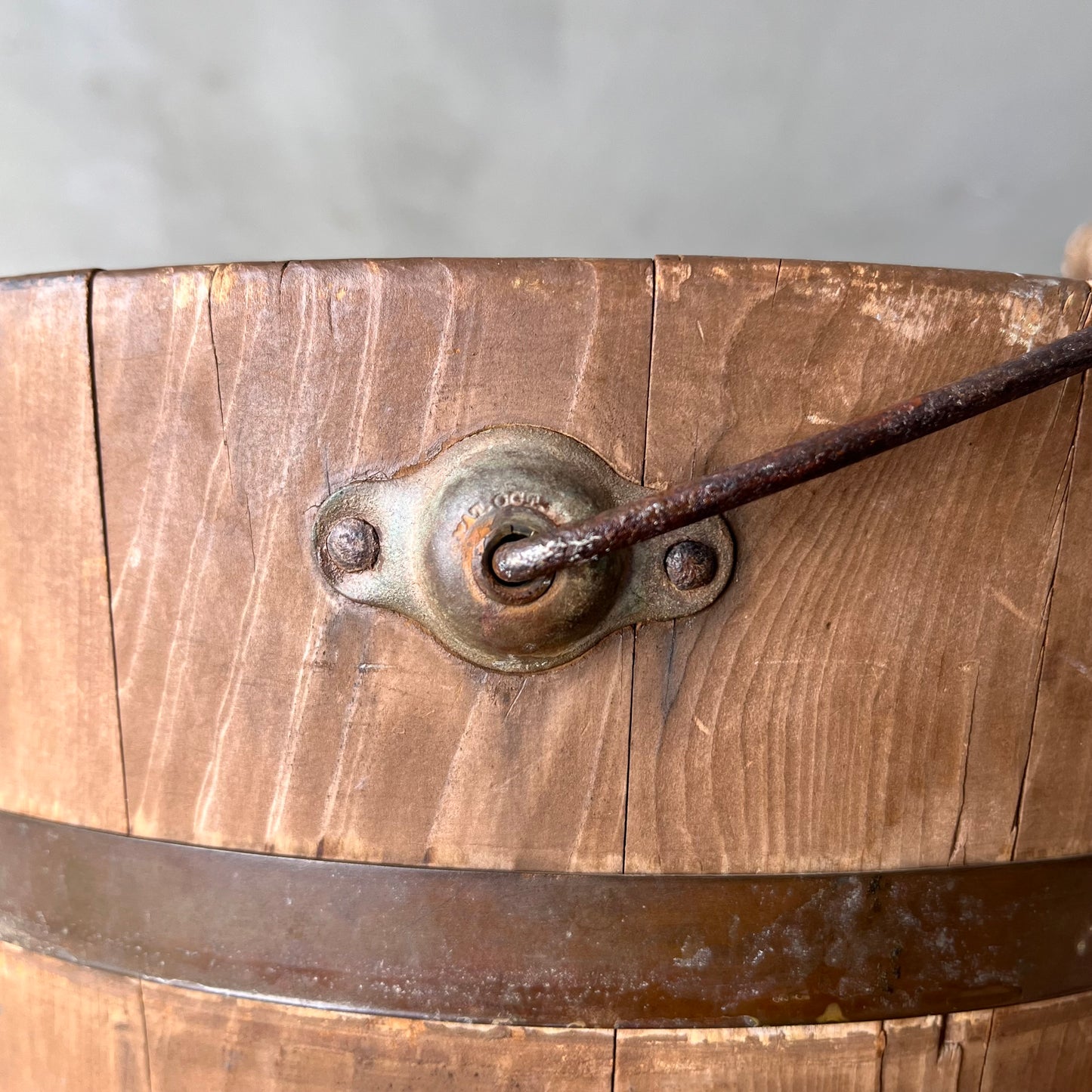 【USA 1950s】Wooden Bucket