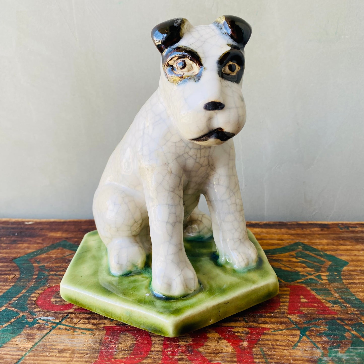 【USA vintage】dog figure objet