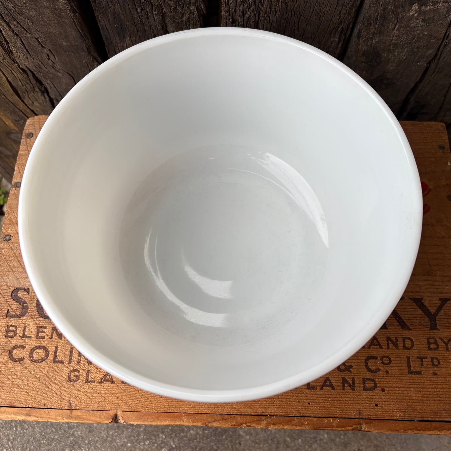 【1950s USA vintage】PYREX × HAMILTON BEACH Milk Glass Bowl