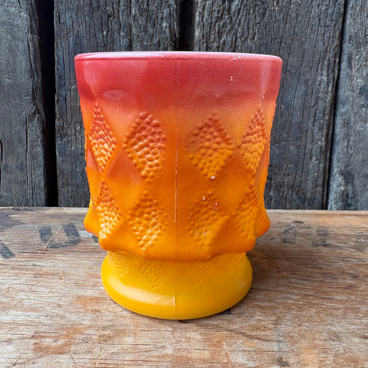 【1960s-1976 USA vintage】Fire-King Kimberley mug Orange