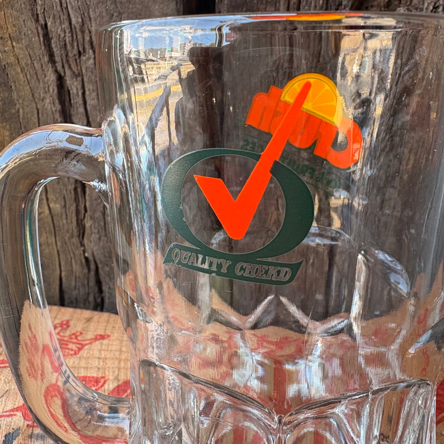 【USA vintage】CRUSH Glass Mug