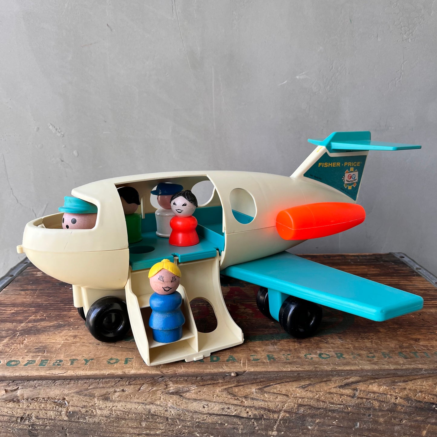 【1970s USA vintage】FISHER PRICE AIRPLANE TOY