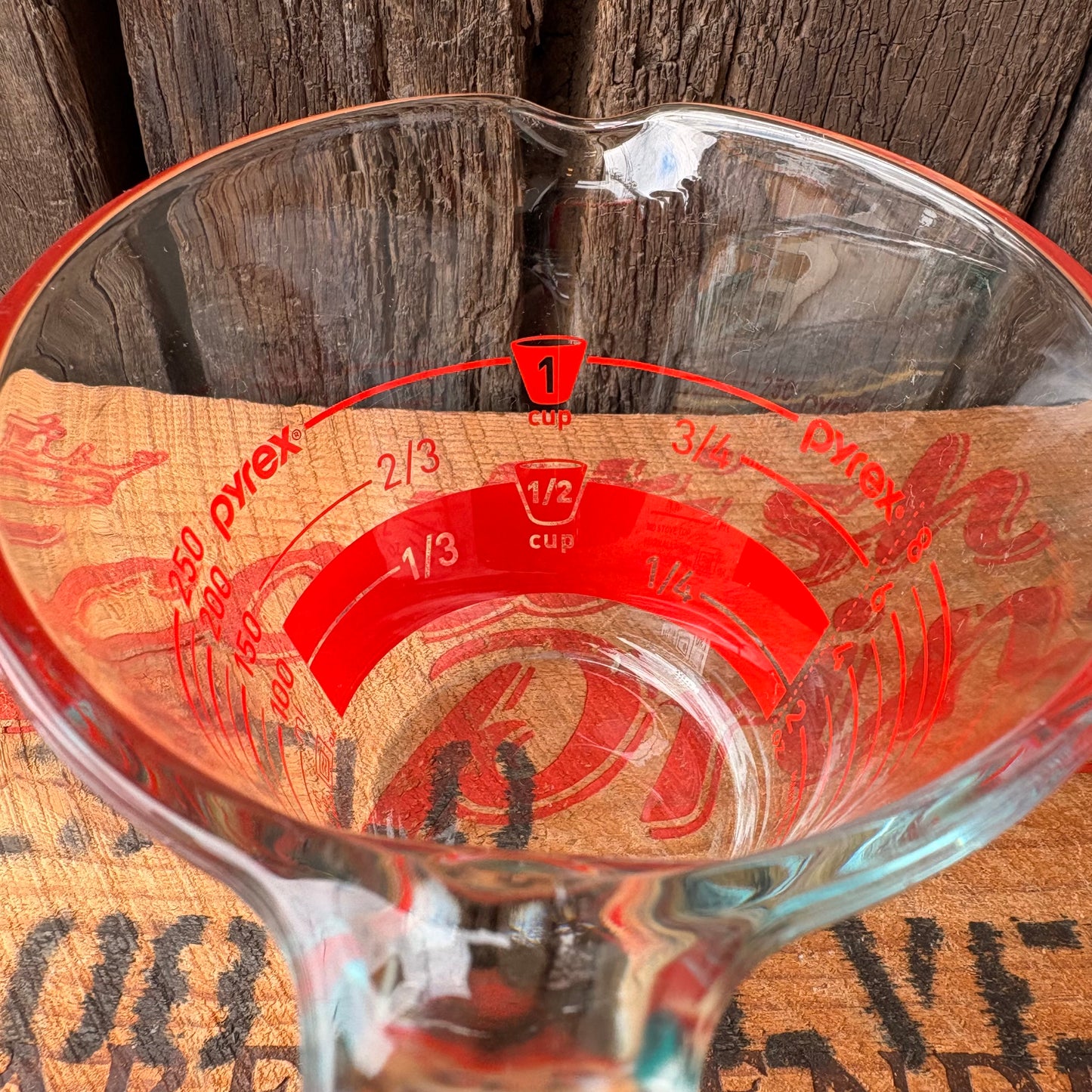 【1990s USA vintage】PYREX 1Cup Glass Measuring Cup 250ml