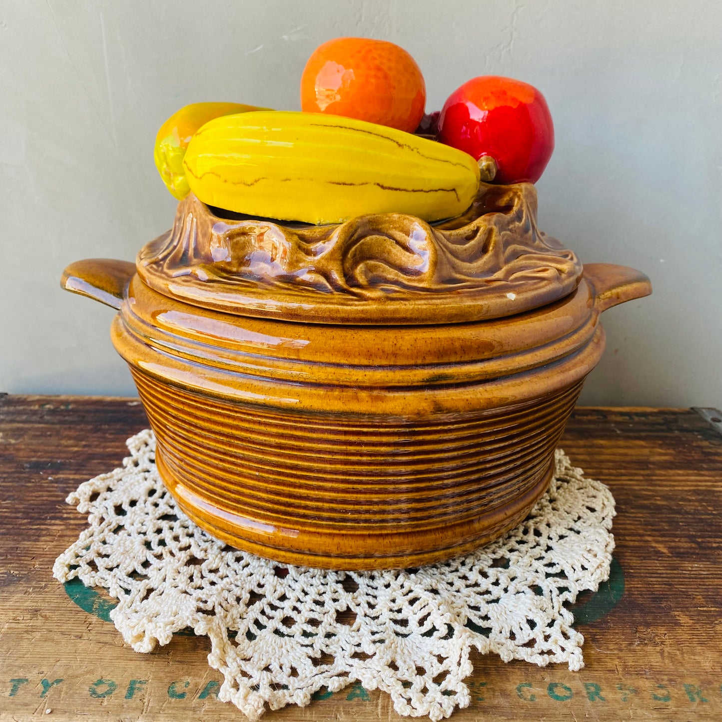 【1960s-1970s vintage】fruits serving dish