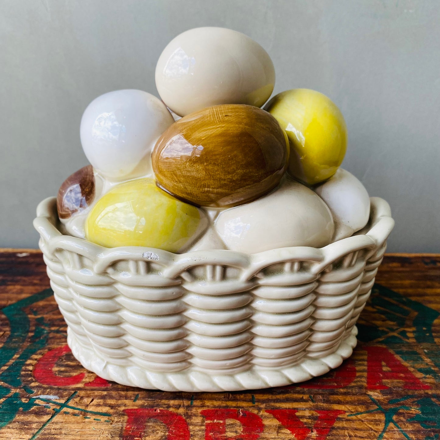 【vintage】Easter Egg Candy Dish