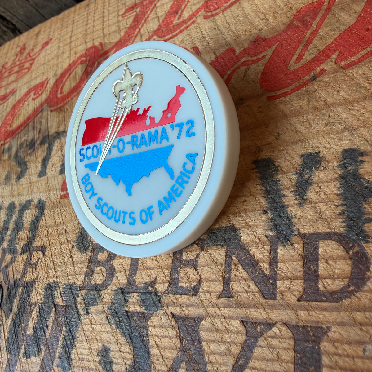 【1970s USA vintage】BOY SCOUTS OF AMERICA SCOUT-O-RAMA ’72 Neckerchief Slide