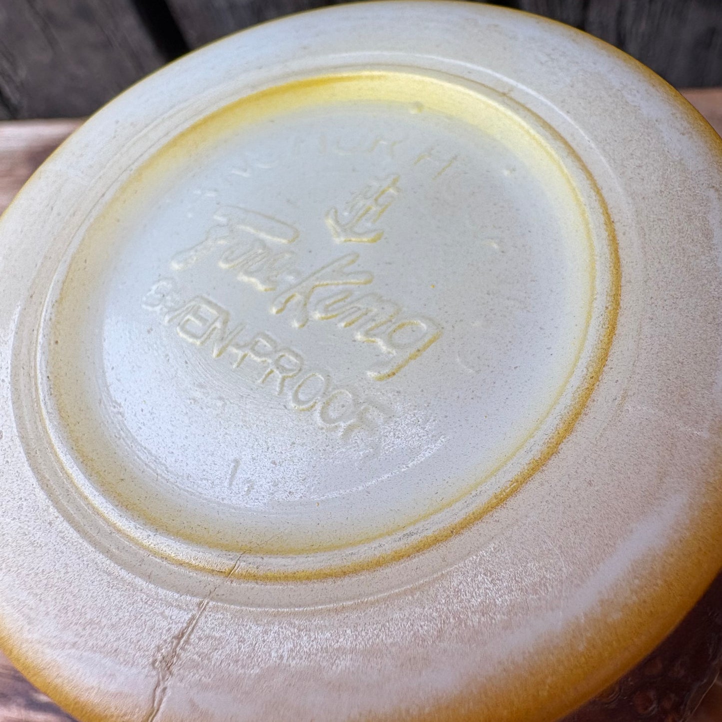 【1960s-1976 USA vintage】Fire-King Kimberley mug Yellow