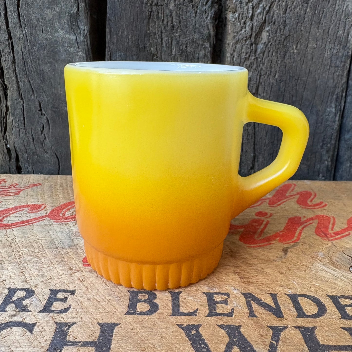 【1960-1976 USA vintage】Fire-King ribbedbottom Mugcup