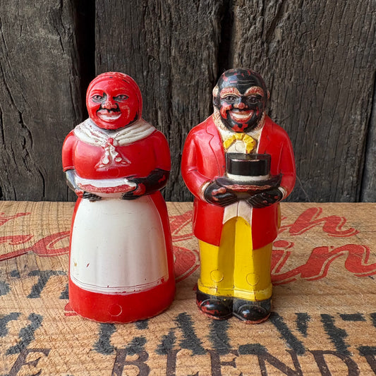 【1950s USA vintage】Aunt Jemima & Mose Salt & Pepper