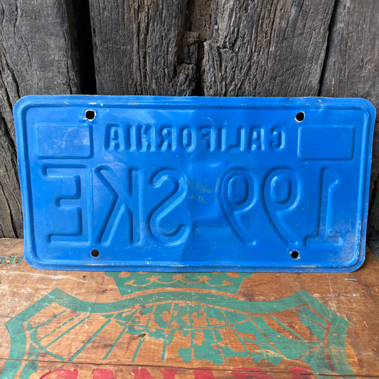 【1970s USA vintage】California License Plate