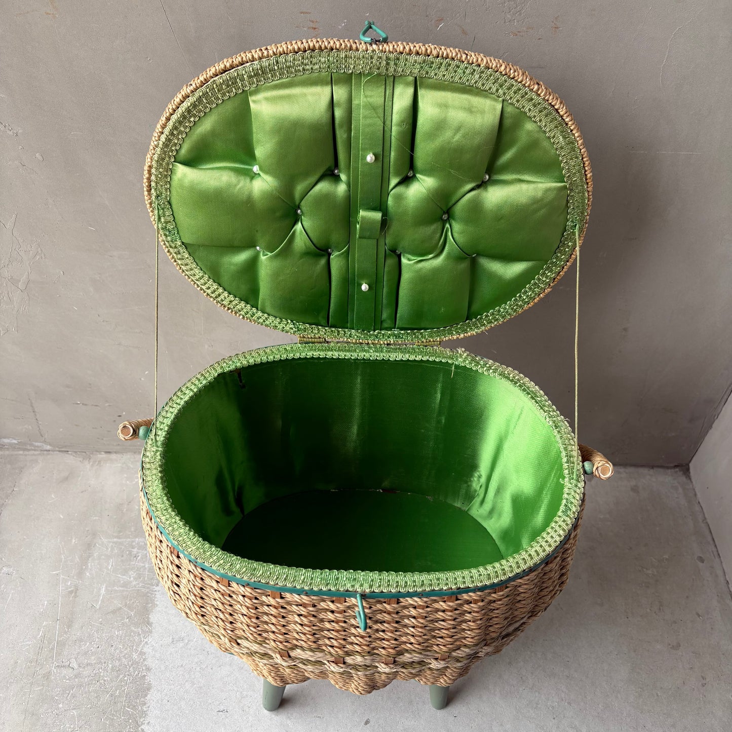 【1950-60s USA vintage】Sewing Basket