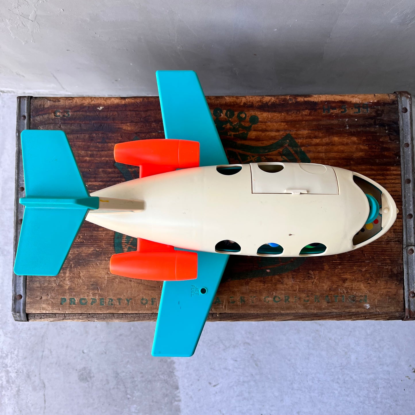 【1970s USA vintage】FISHER PRICE AIRPLANE TOY