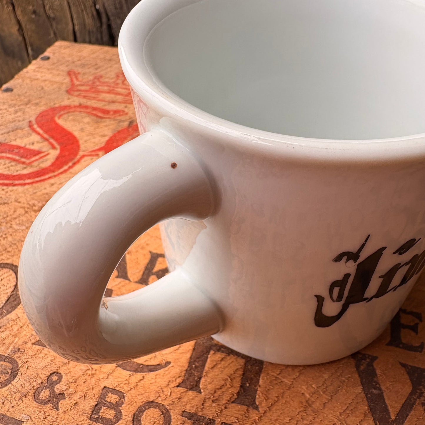 【USA vintage】 hand paint SNOOPY mugcup