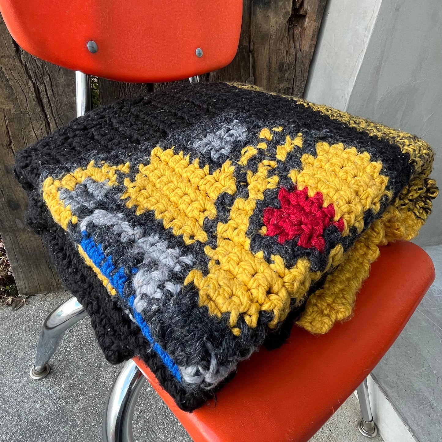 【USA vintage】Granny Blanket Transformer Bumblebee