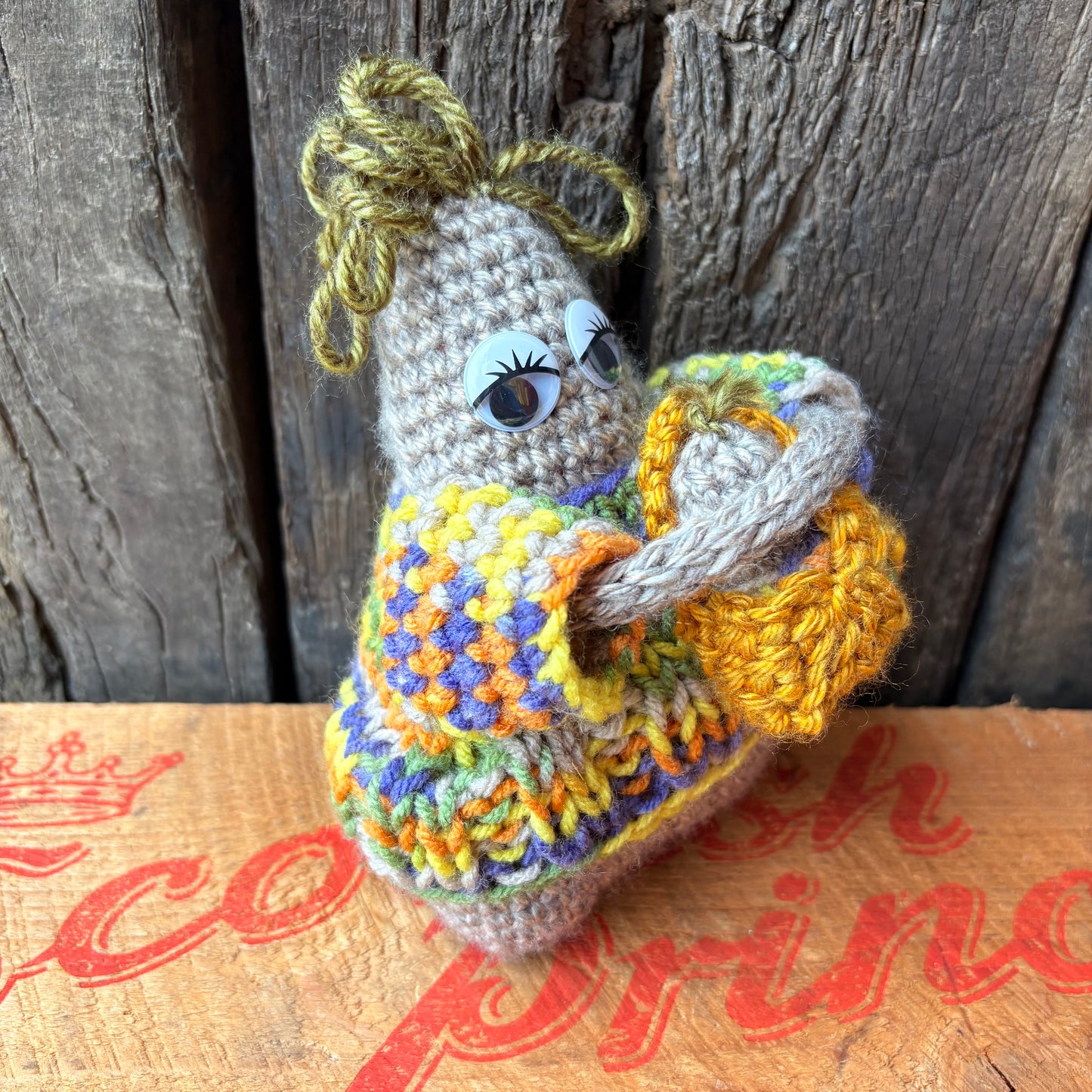 【USA vintage】handmade knitted plush toy