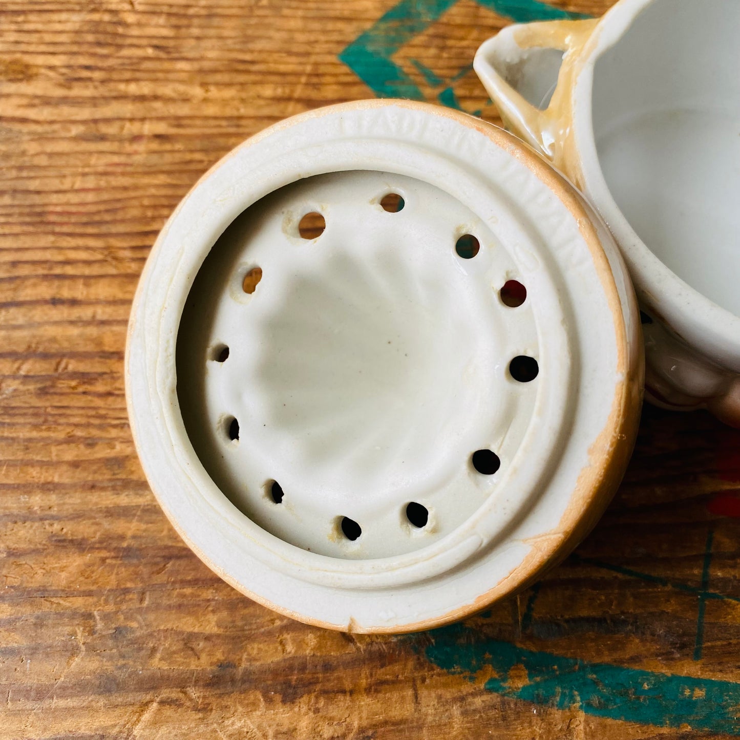 【1940s-1950s vintage】ceramic juicer face