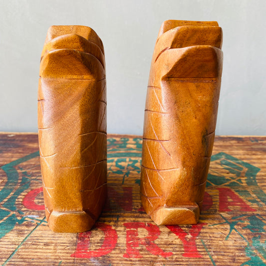 【vintage】wooden pineapple salt & pepper set