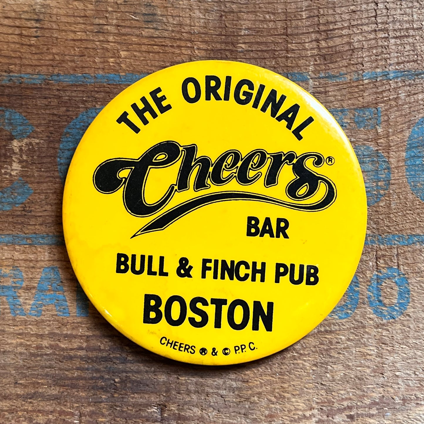 【USA vintage】Cheers Bar 缶バッジ