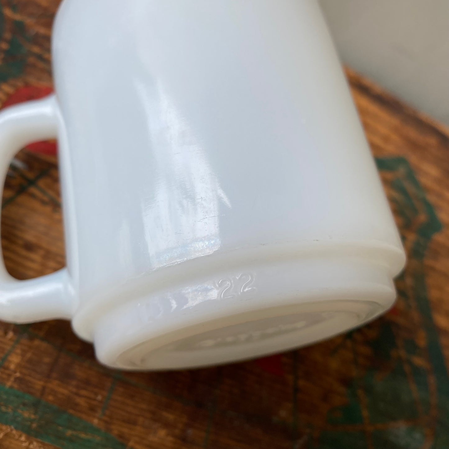 【USA vintage】GLASBAKE mug White