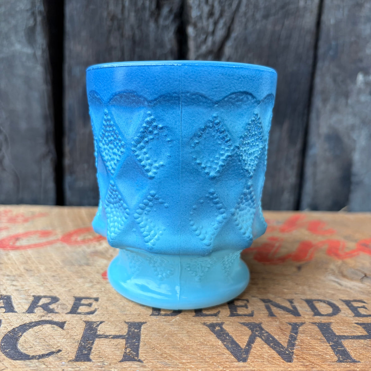 【1960s-1976 USA vintage】Fire-King Kimberley mug Blue