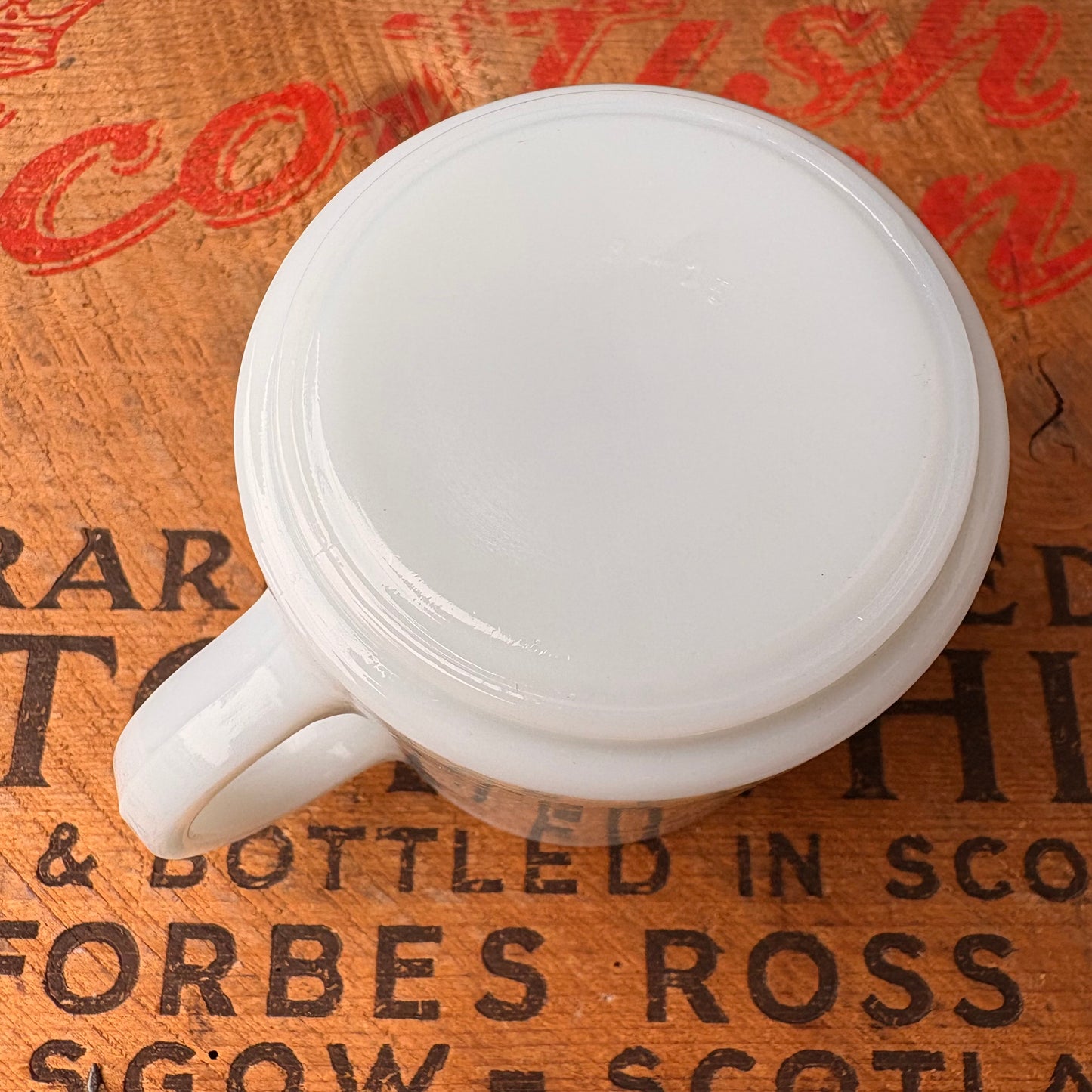 【USA vintage】Hazel-Atlas Milk Glass Mug