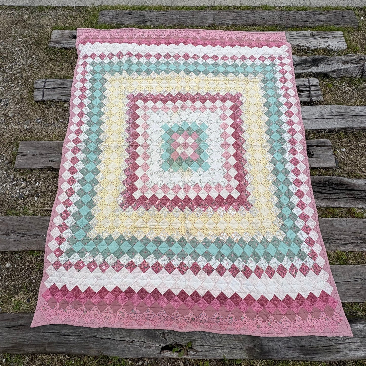 【USA antique】Patchwork Quilt