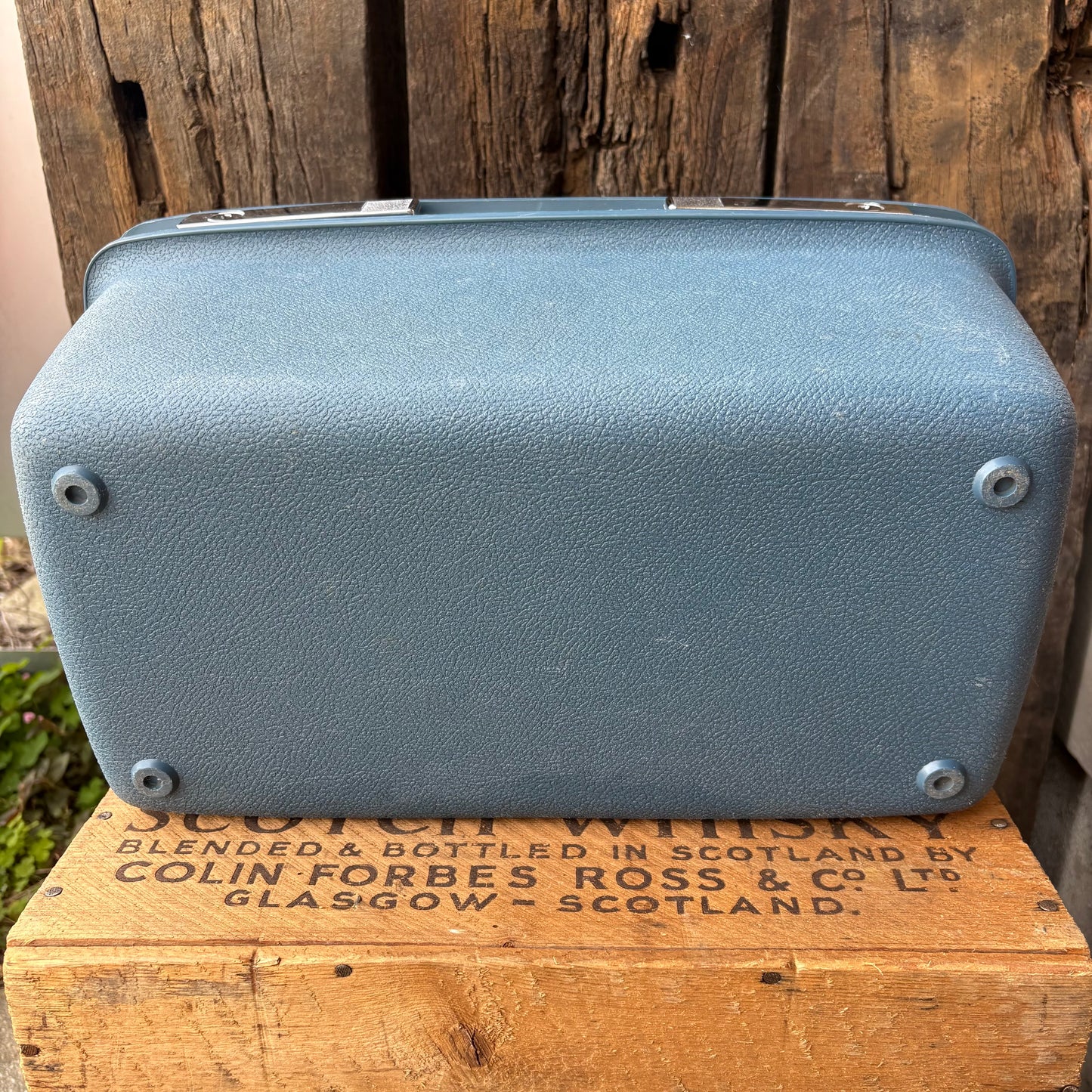 【1960s-1970s USA vintage】Samsonite Train Case Blue