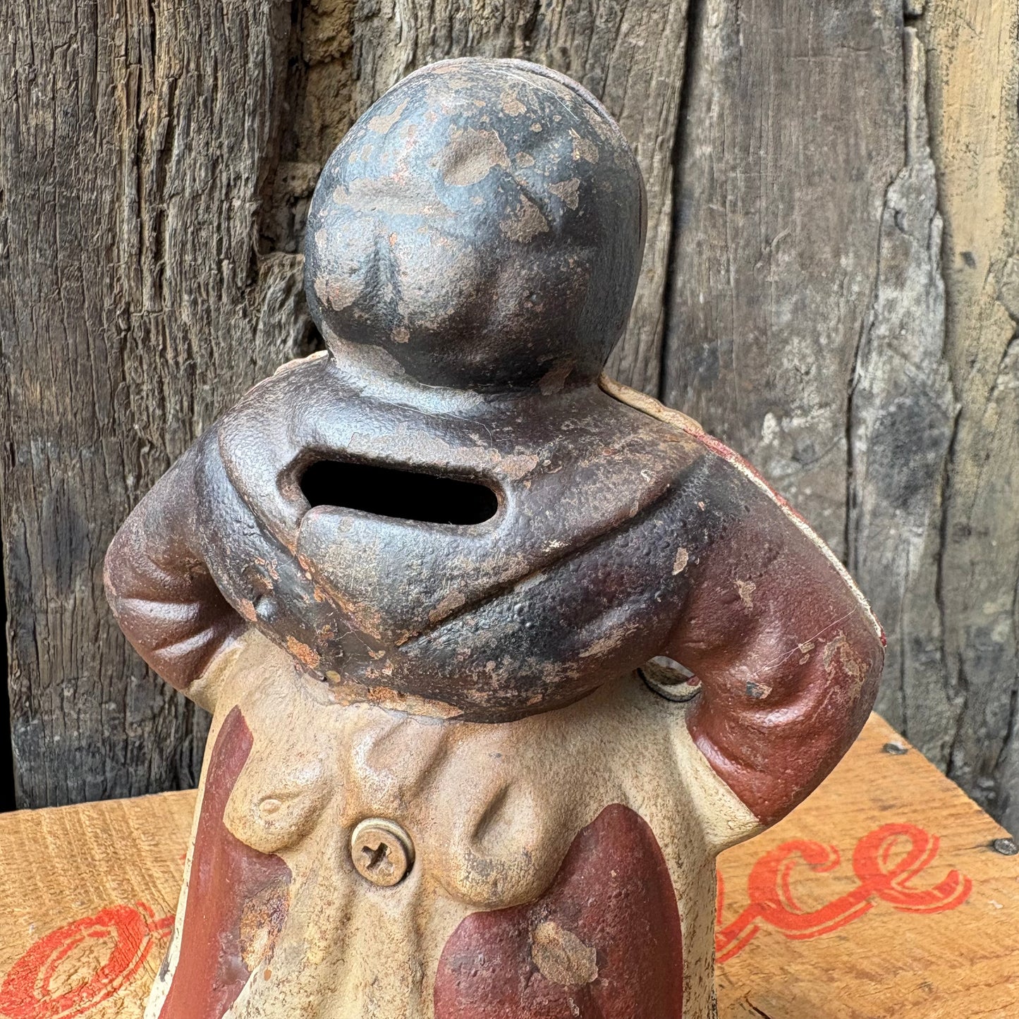【USA vintage】Aunt Jemima Cast Iron Coin Bank