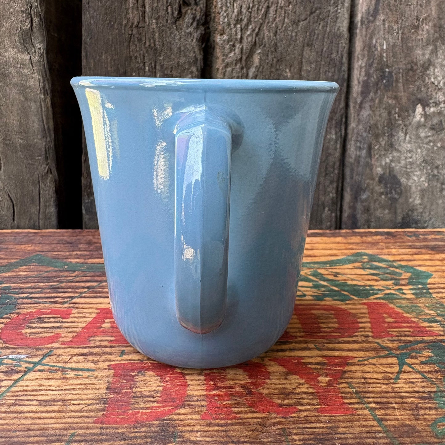 【USA vintage】PYREX mugcup Blue