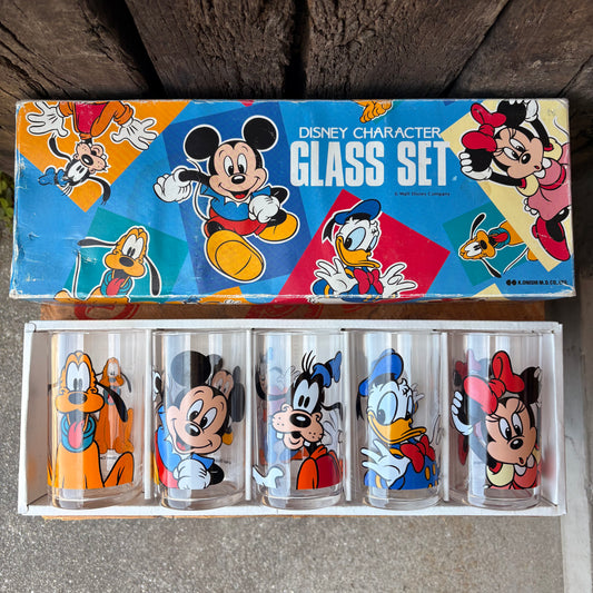 【1980s vintage】Disney Character GLASS SET