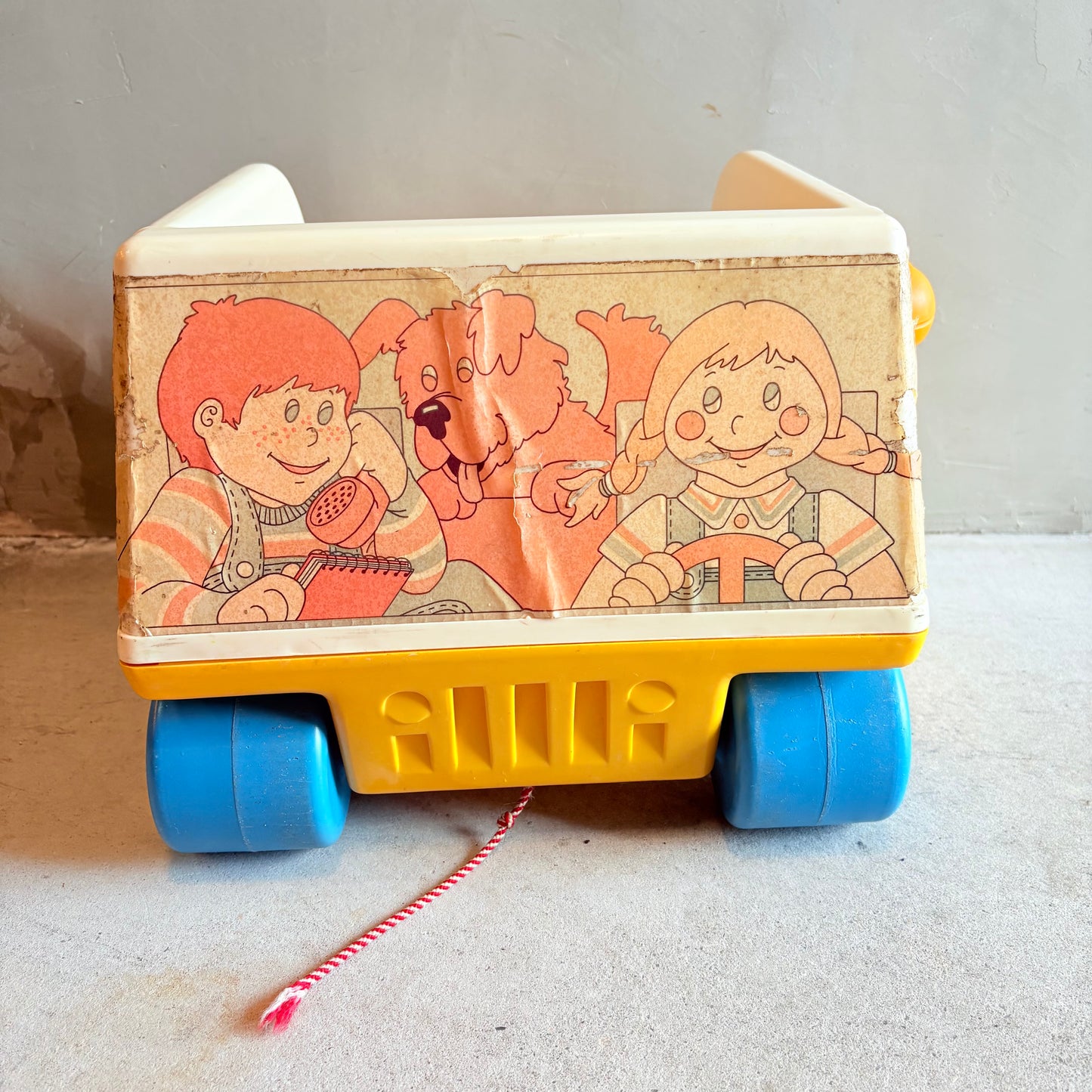 【1976 USA vintage】Playskool Pull Toy Wagon