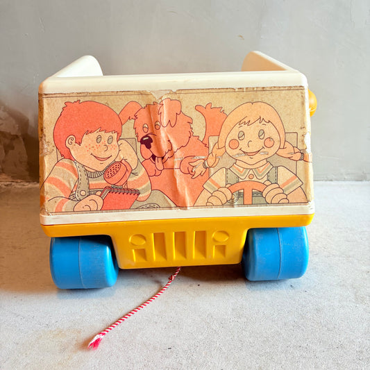 【1976 USA vintage】Playskool Pull Toy Wagon