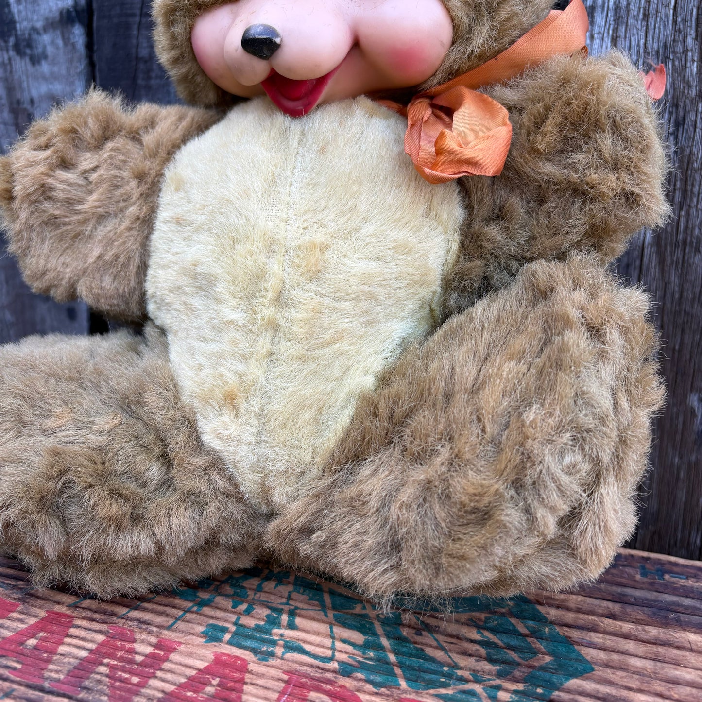 【1950s USA vintage】MY-TOY CREATION teddy bear rubber face doll