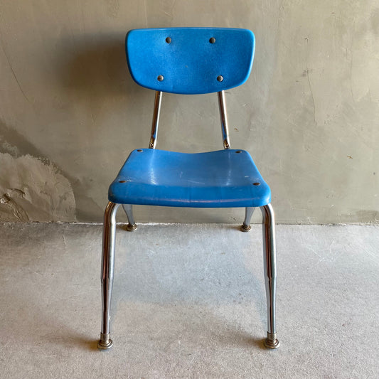 【USA vintage 】VIRCO kids chair blue S