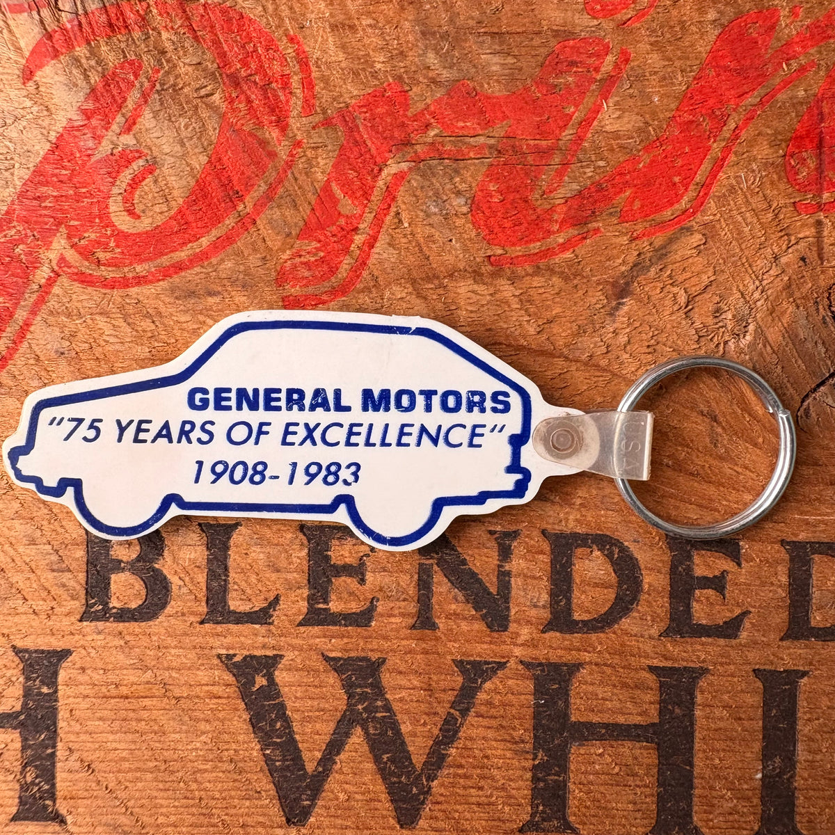 【1983 USA vintage】Advertising Key Ring GENERAL MOTORS