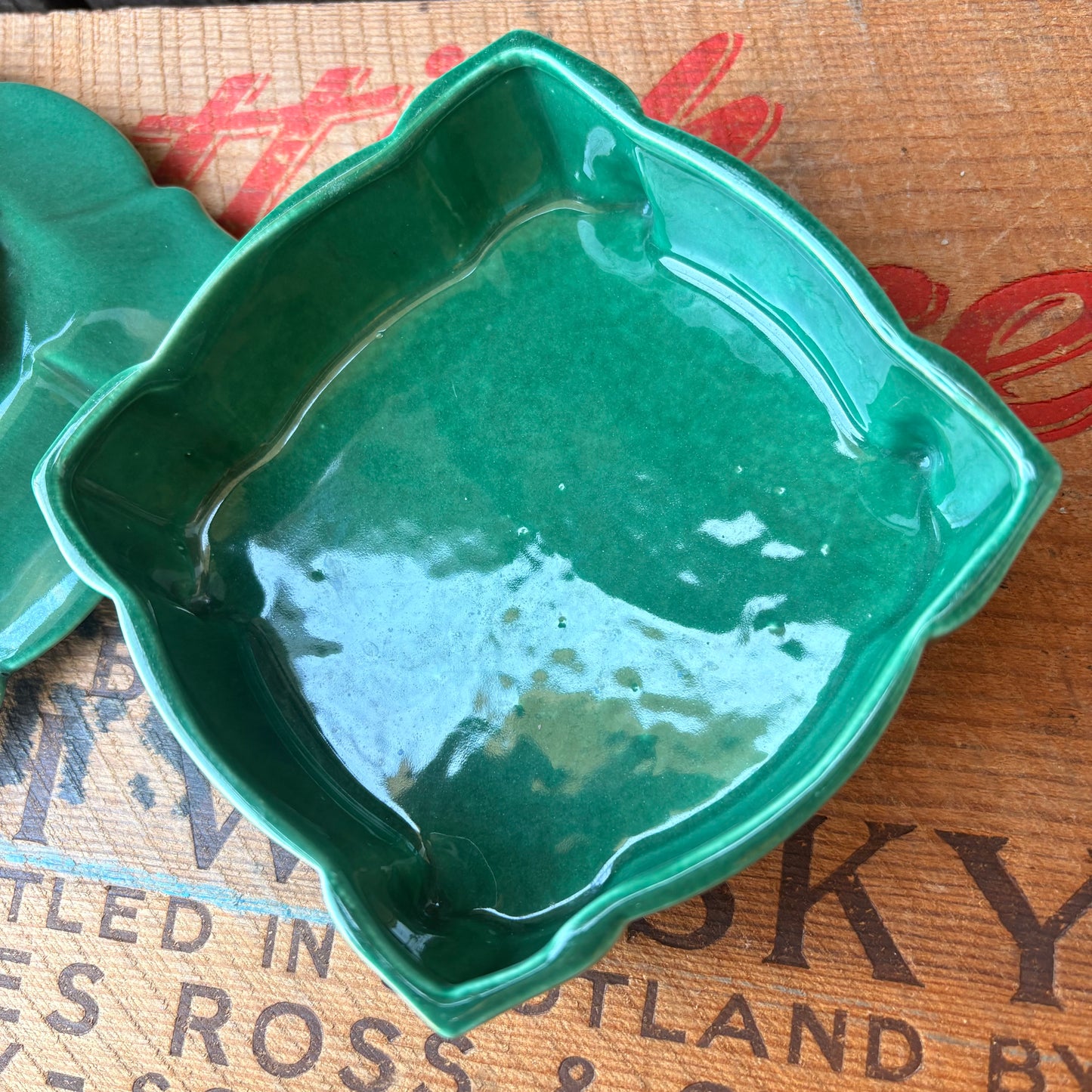 【1940s-1950s USA vintage】Johannes Brahm California Ceramic Box