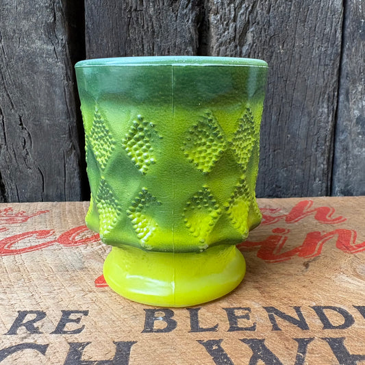 【1960s-1976 USA vintage】Fire-King Kimberley mug Green