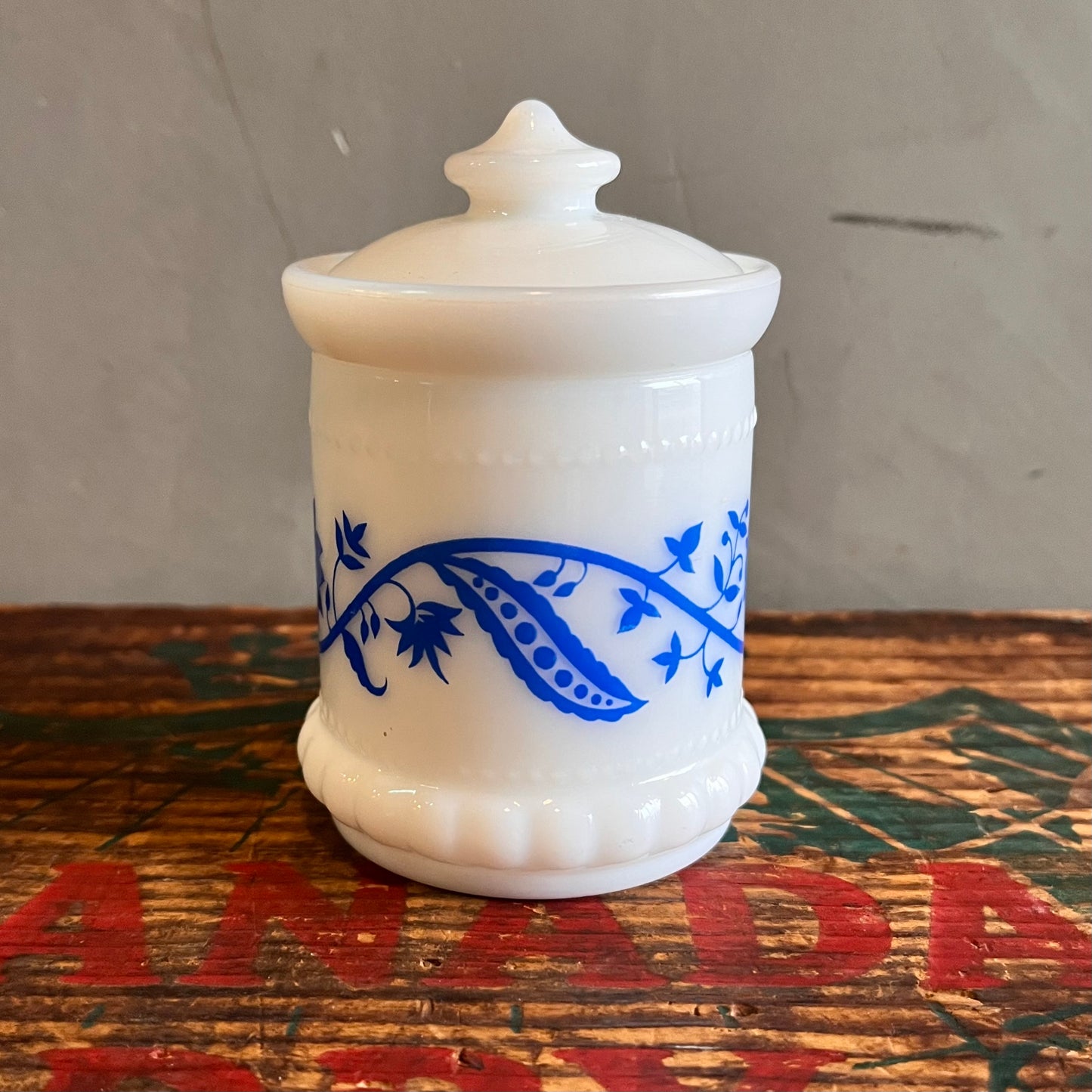 【USA vintage】Hazel Atlas Spice Jar Sweet Pea スパイスジャー