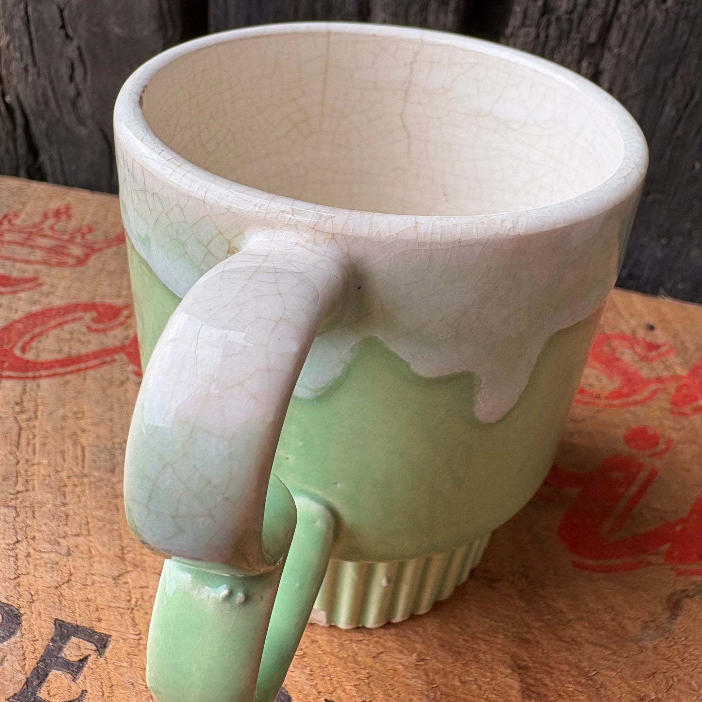 【1970s JAPAN Vintage】mugcup Green