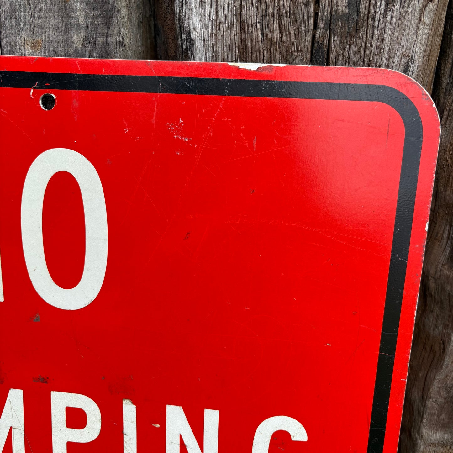 【1970s-1990s USA vintage】NO DUMPING Metal Road Sign