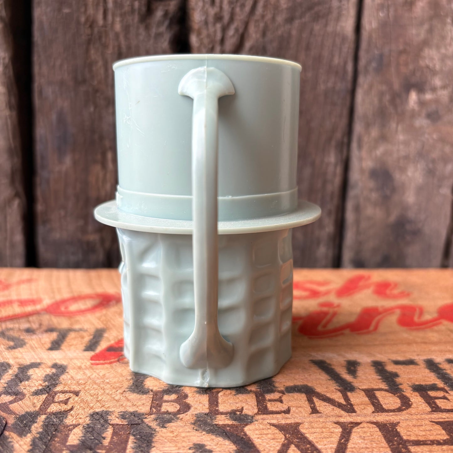 【1950s-1960s USA vintage】MR. PEANUT Plastic Mug Blue