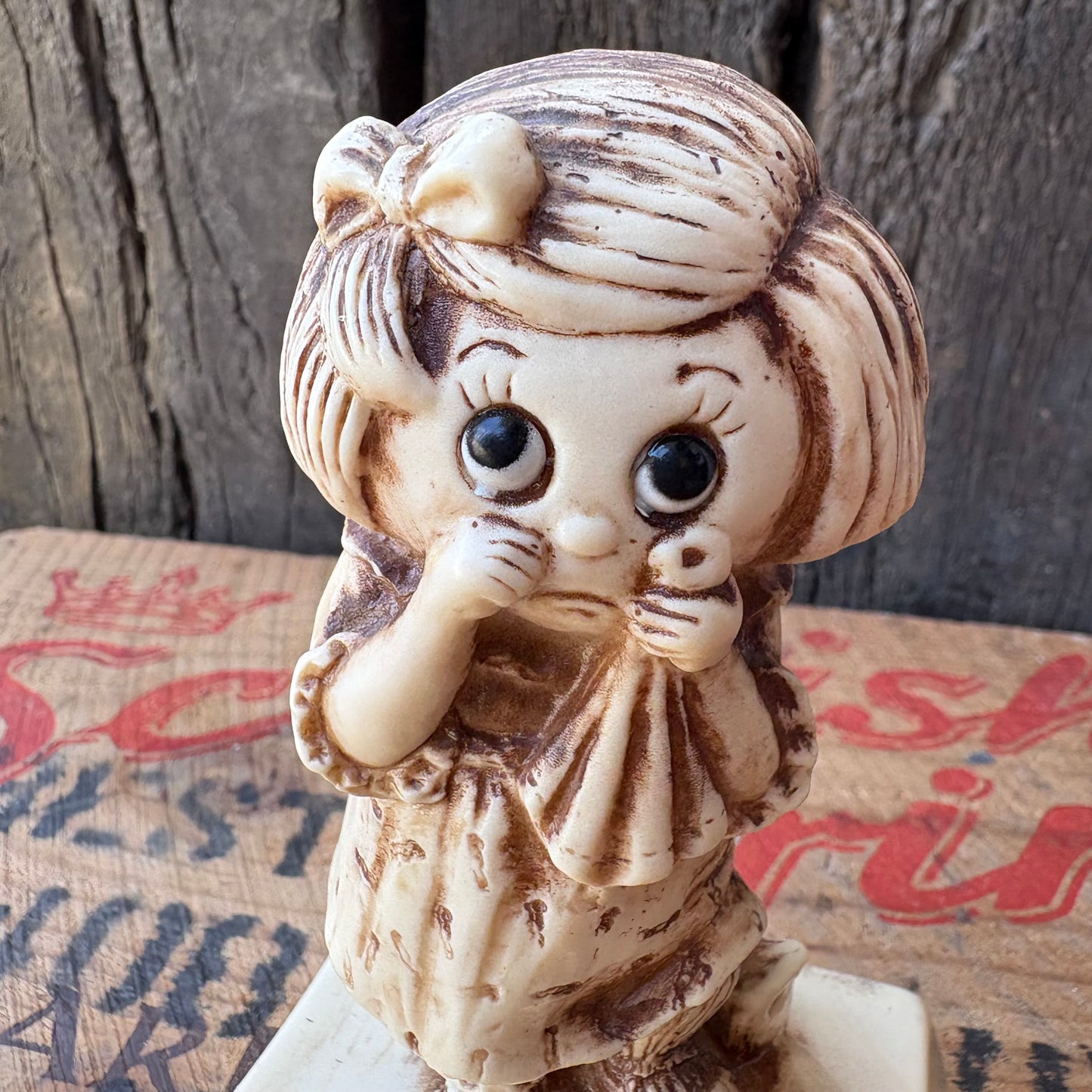 【1975 USA vintage】R&W Berries “Sorry to See You Go” Message Doll