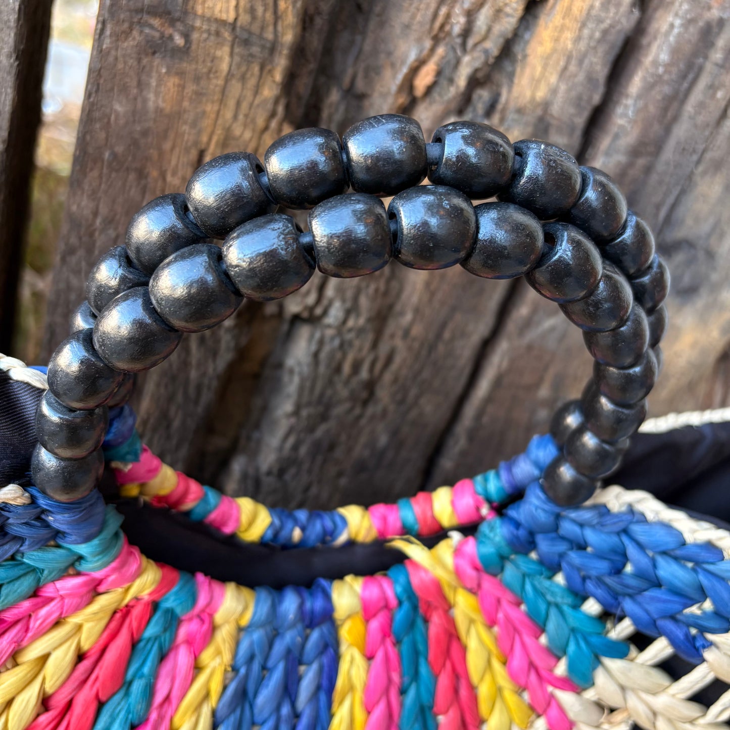 【1990s】LUCKY BRAND Straw Tote Bag