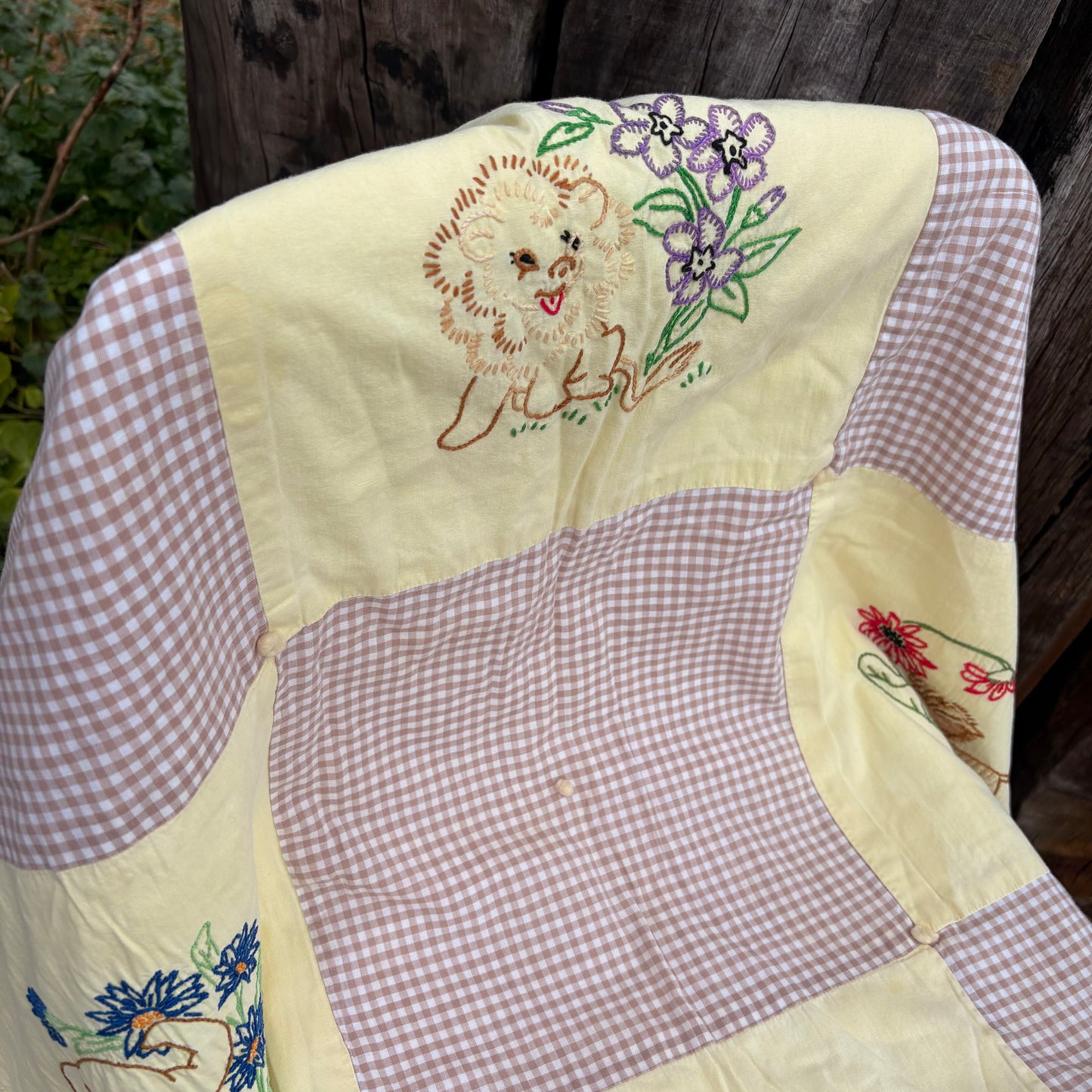 【1950s USA vintage】Baby Patchwork Quilt