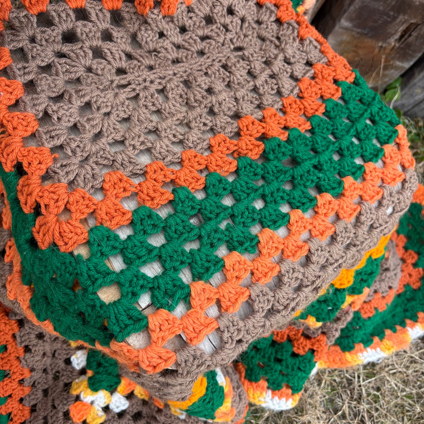 【USA vintage】granny blanket