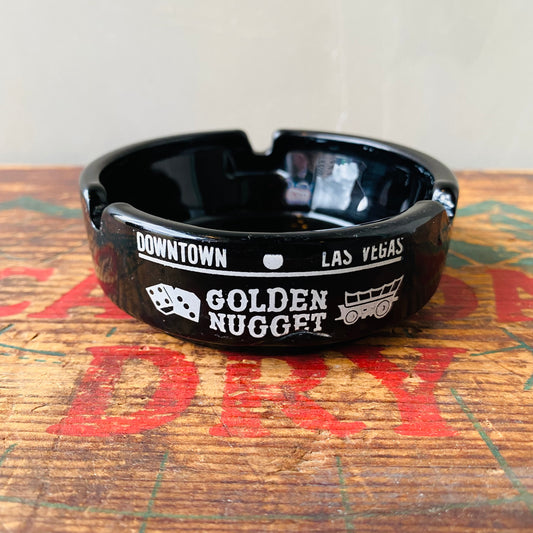 【USA vintage】advertising ashtray GOLDEN NUGGET