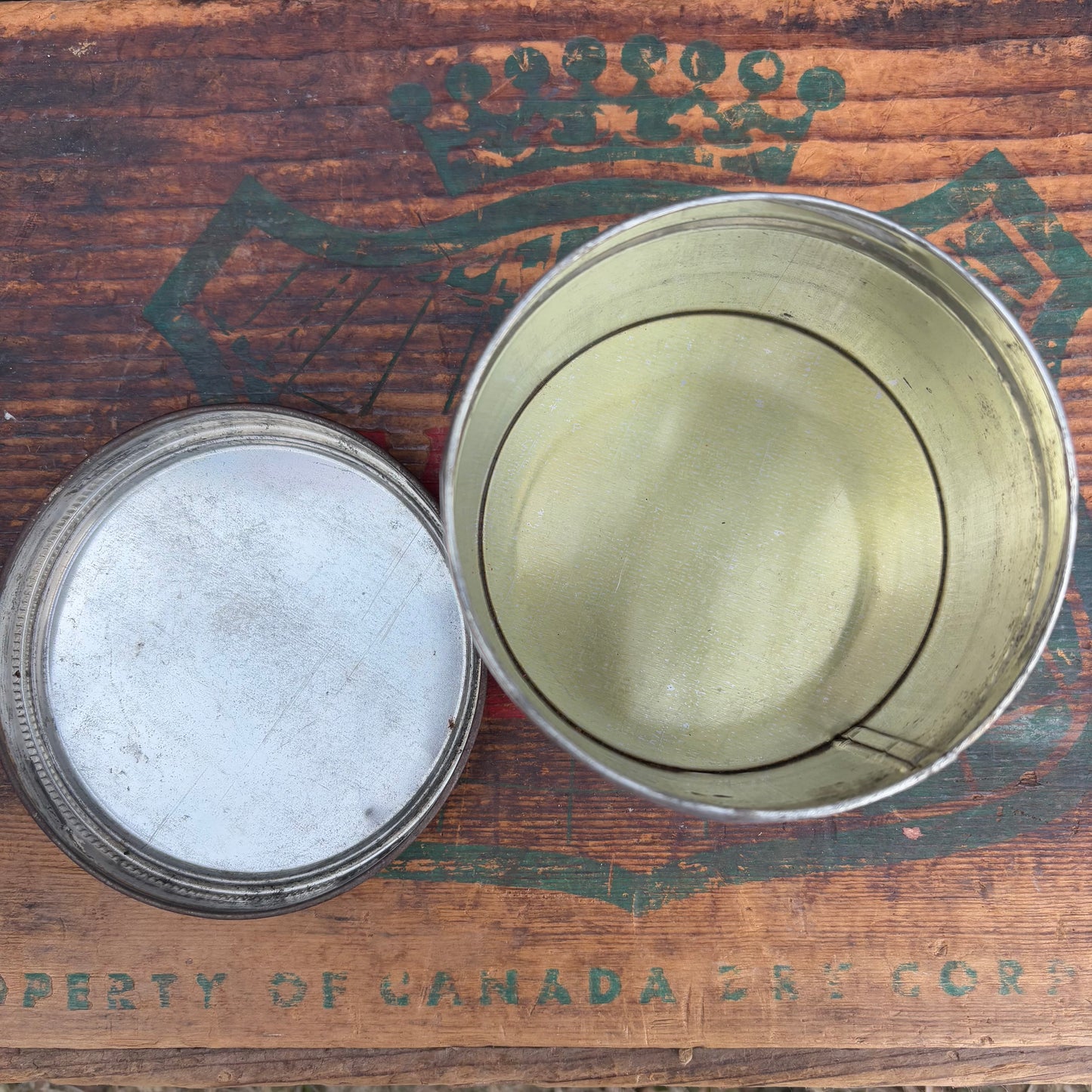 【1950s USA Vintage】 JOHN DEERE Antiseptic Hand Cleaner Tin Can