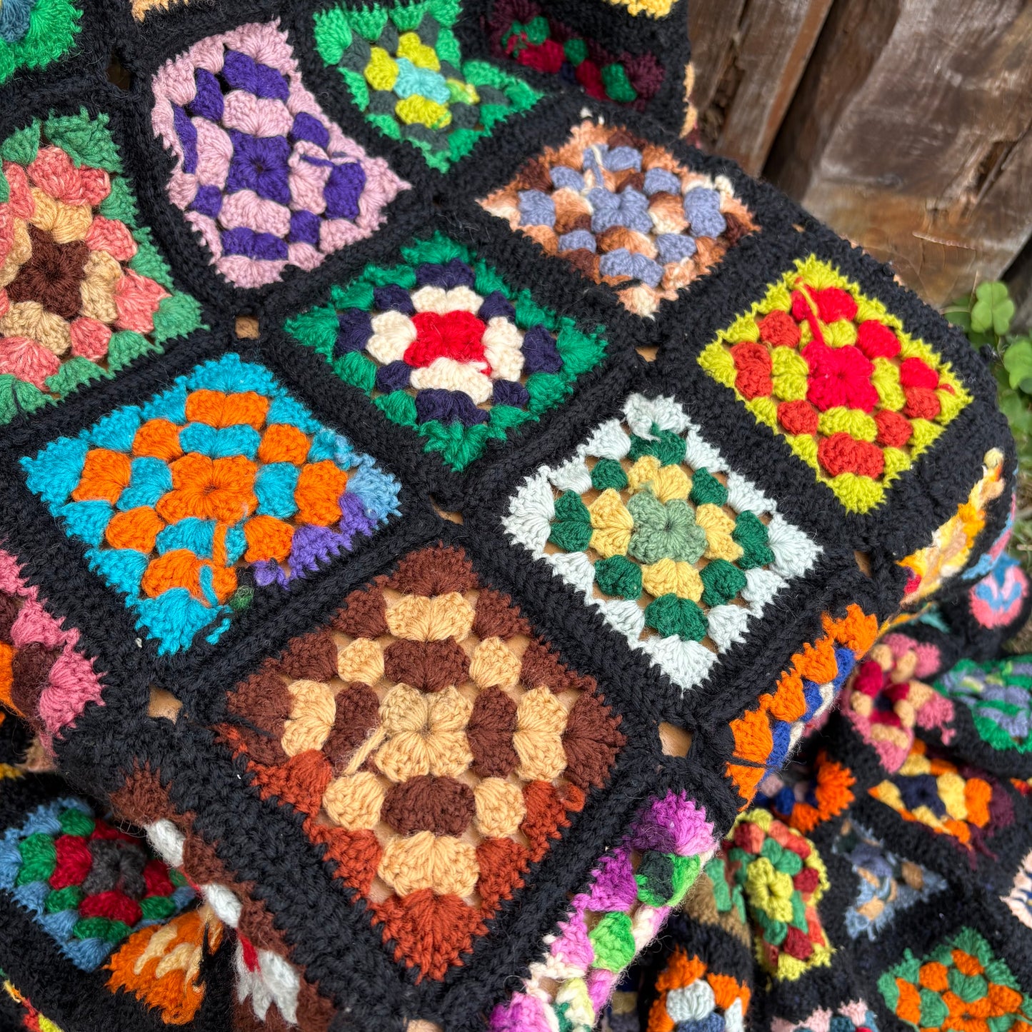 【 USA vintage】granny blanket