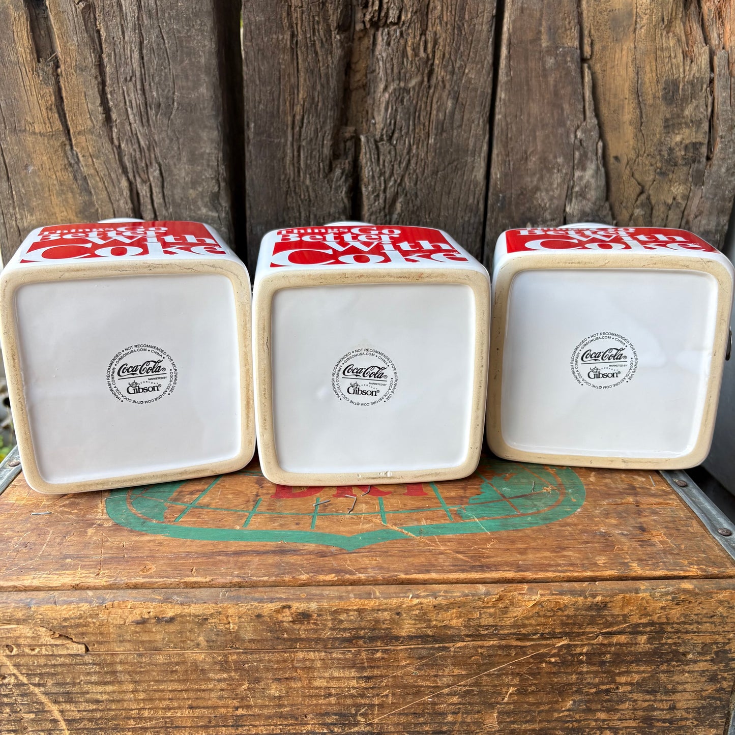 Coca-Cola “Things Go Better With Coke” canister set
