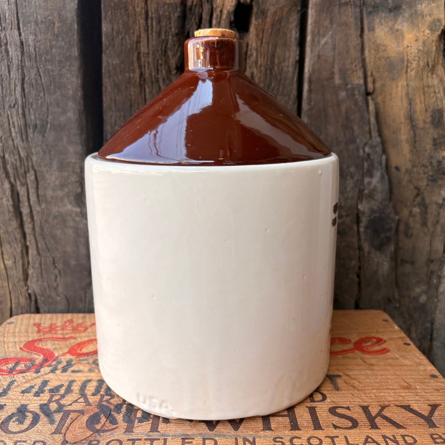 【1950s-1960s USA vintage】Cookie Moonshine Jug Cookie Jar